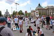 friedliche Demo am Stachus (©Foto: Martin Schmitz)